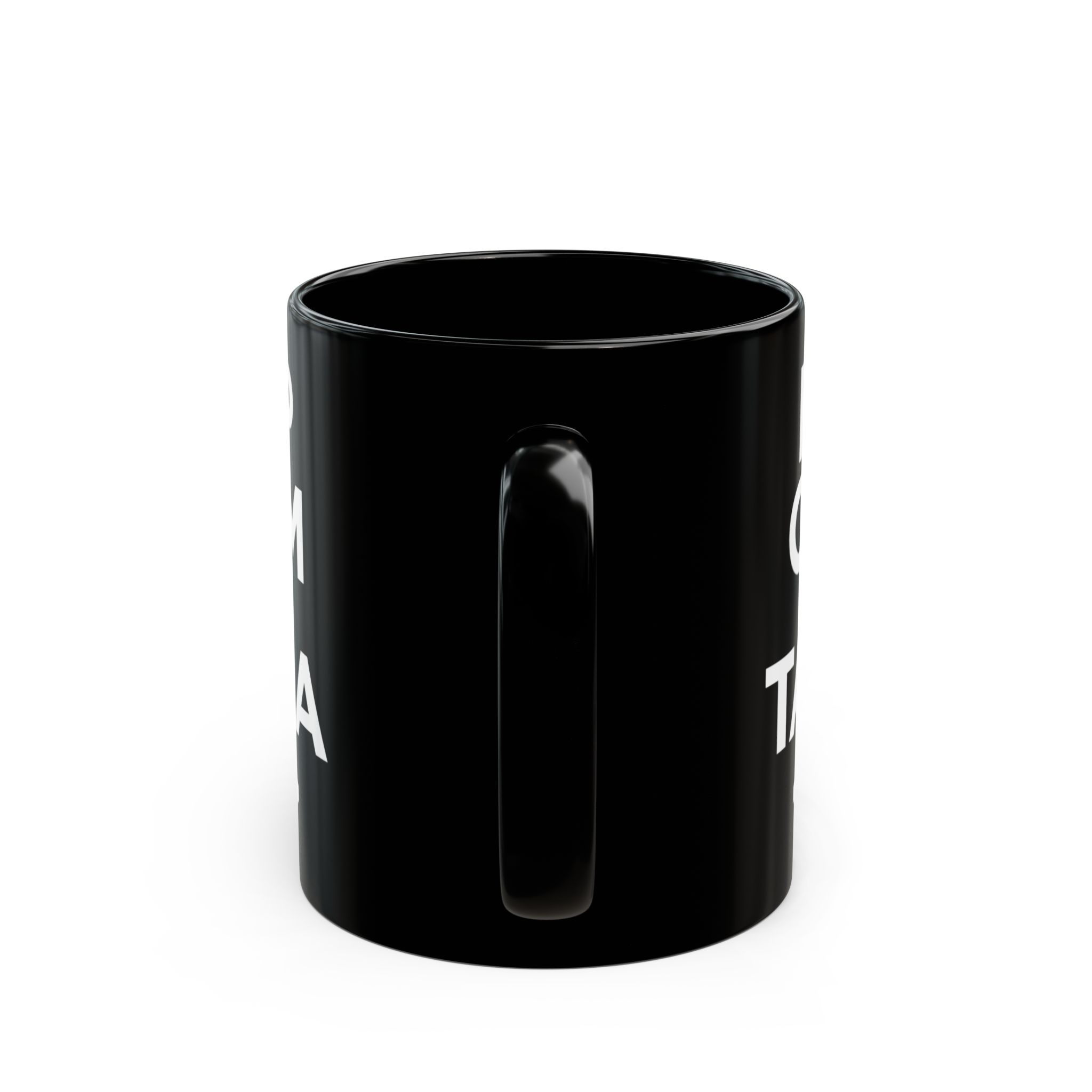Keep Calm and Take a Break black mug, 11 oz, back view