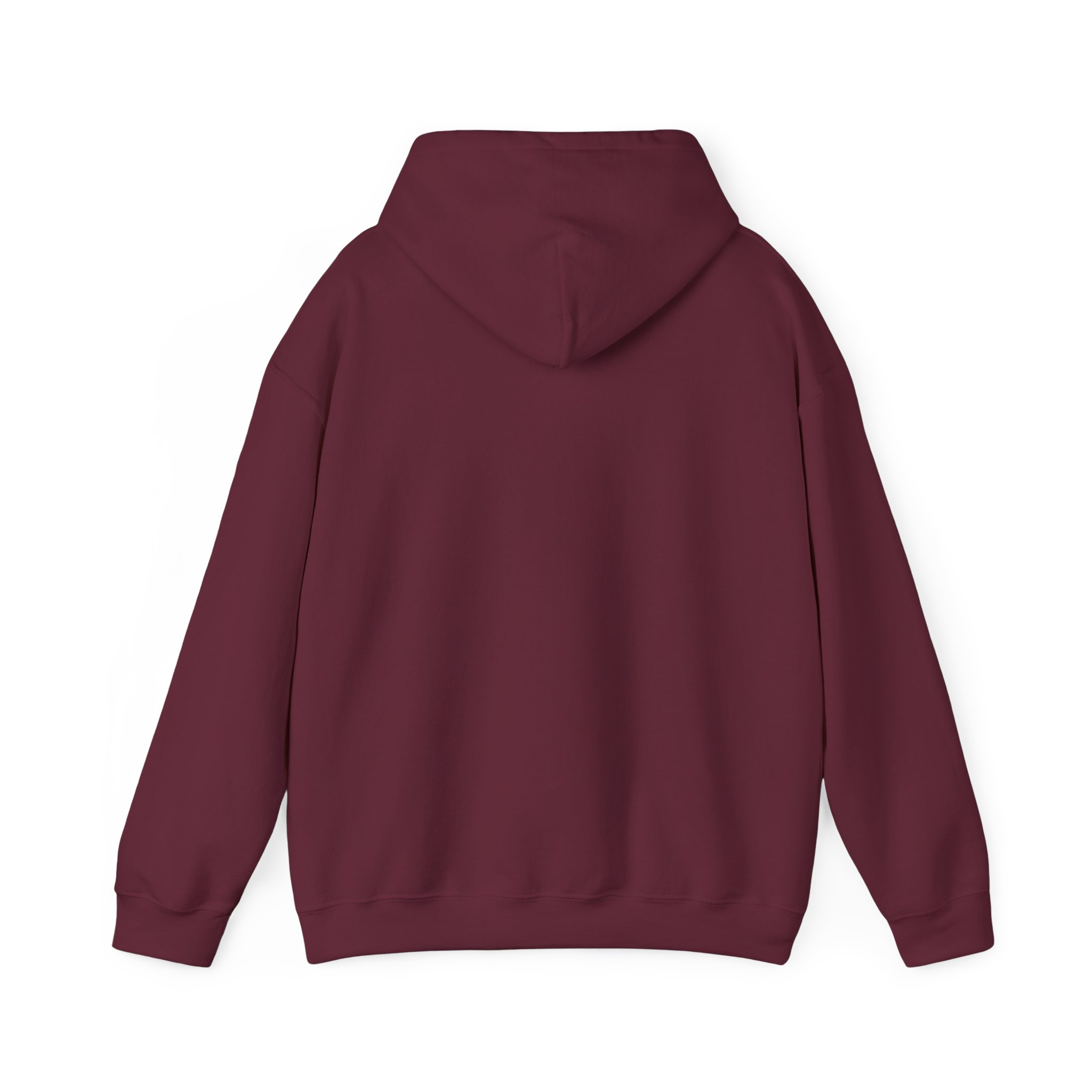 The Original Save Icon hoodie in Maroon, back view