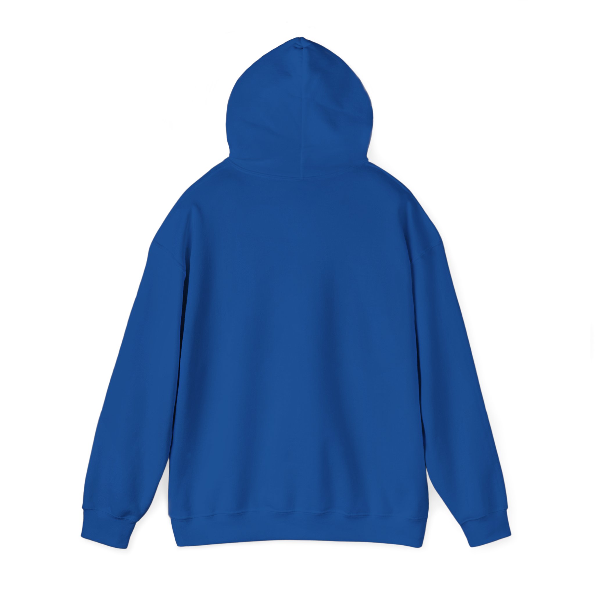 Best Dad Ever hoodie in Royal, back view, second angle