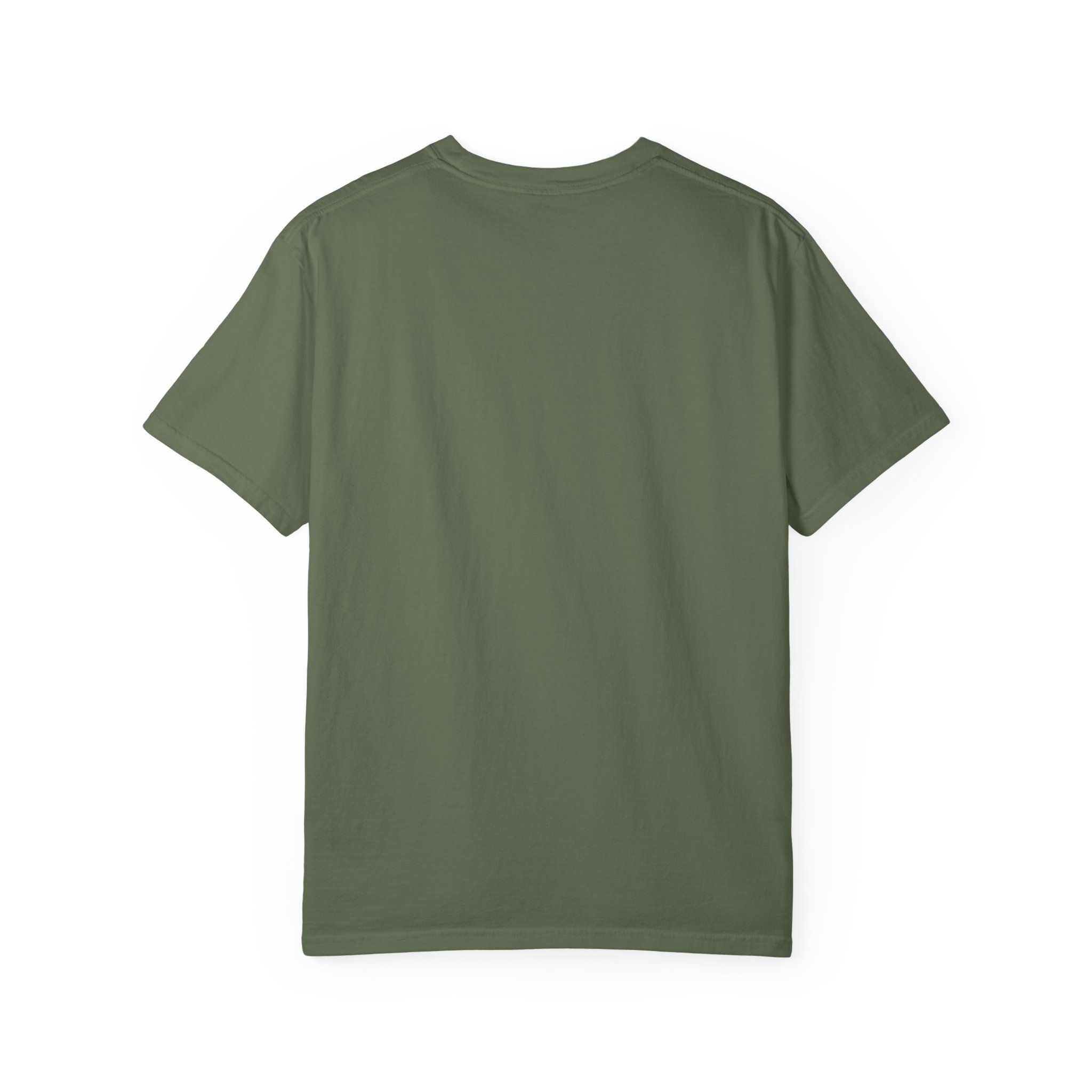 cat truth.txt T-shirt in Sage, back view