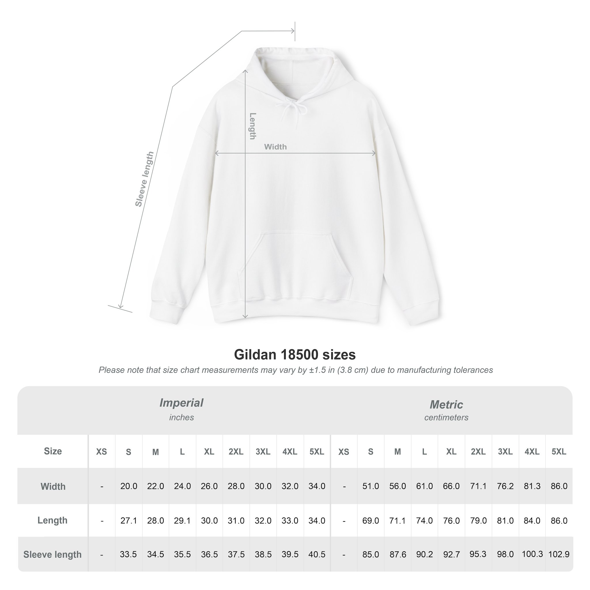 Best Dad Ever hoodie in Purple, size chart