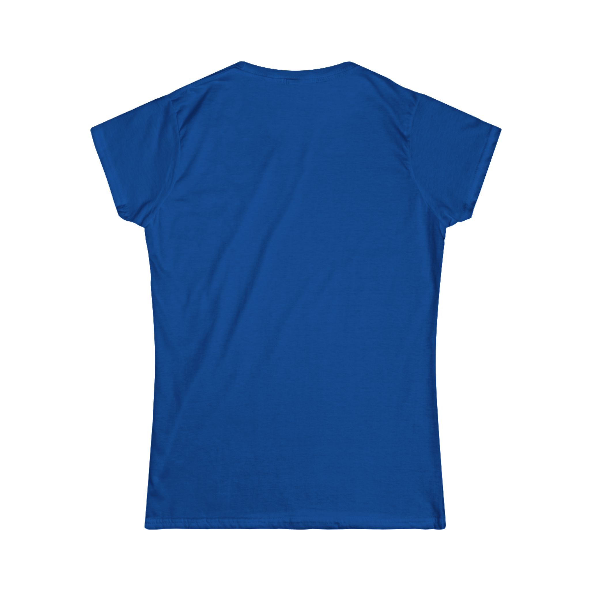 The Original Save Icon women's T-shirt in Royal, back view