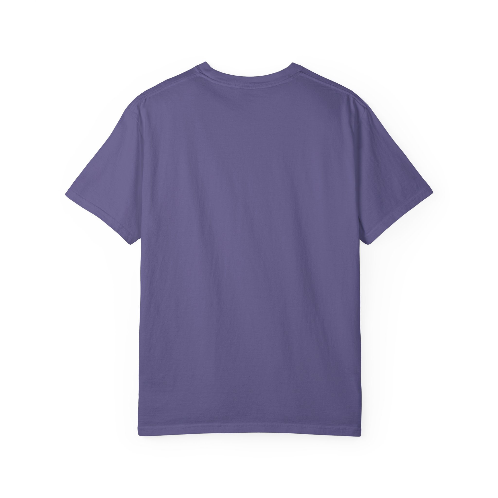 In Case of Burnout T-shirt in Grape, back view