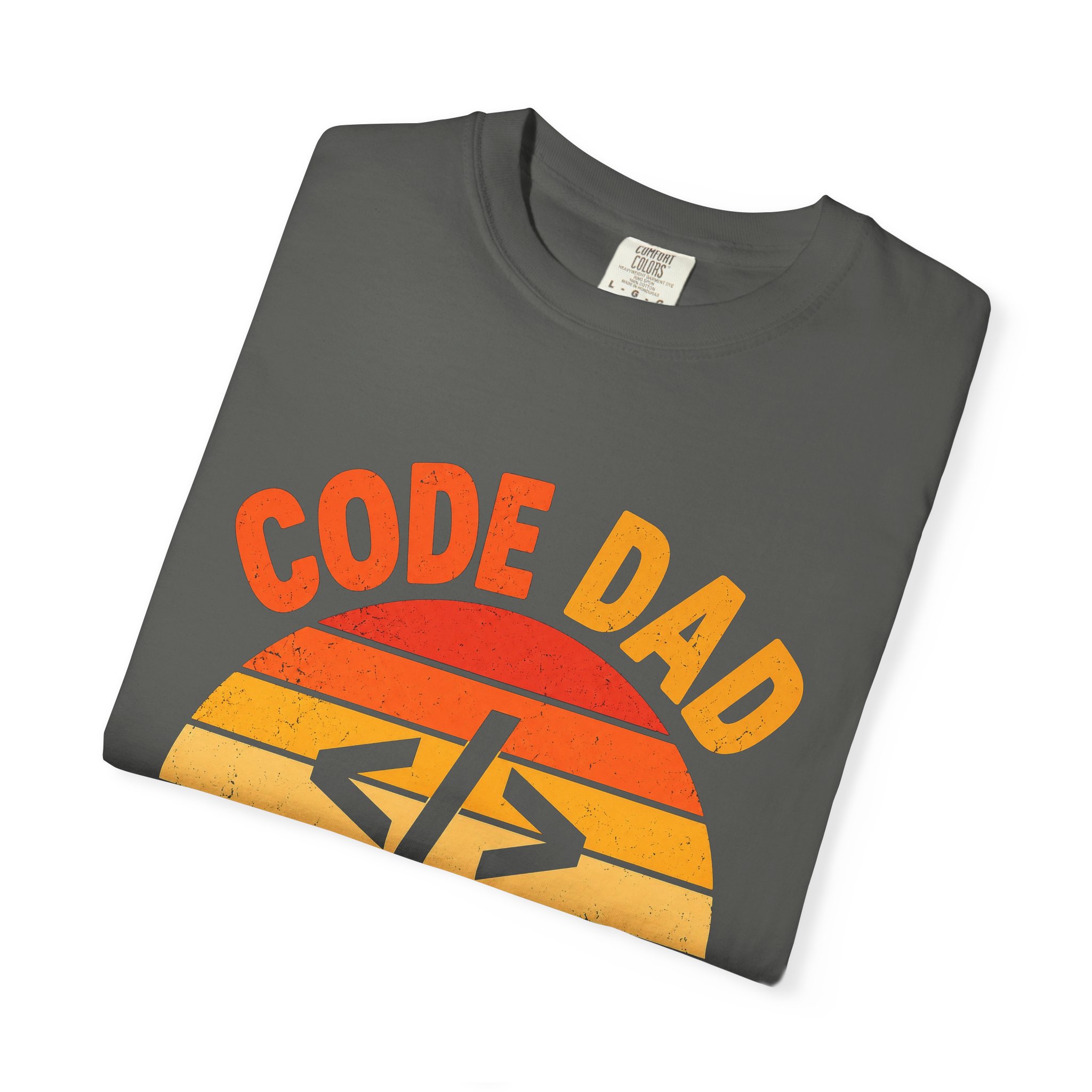 Code Dad T-shirt in Pepper, folded