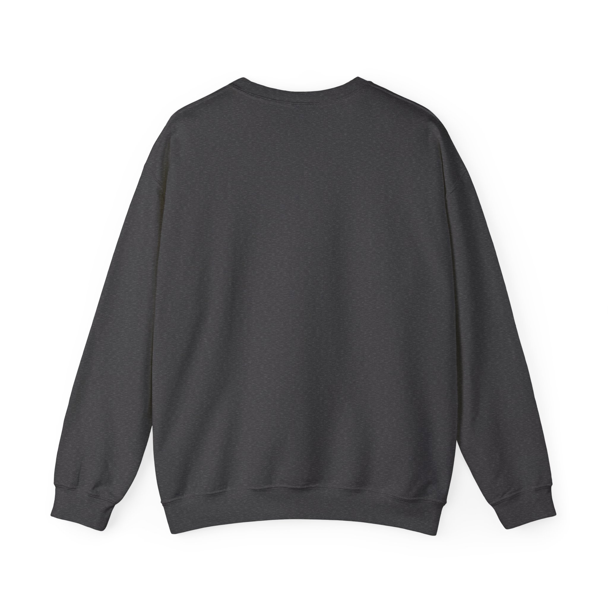 AI Magic Chip crewneck sweatshirt in Dark Heather, back view