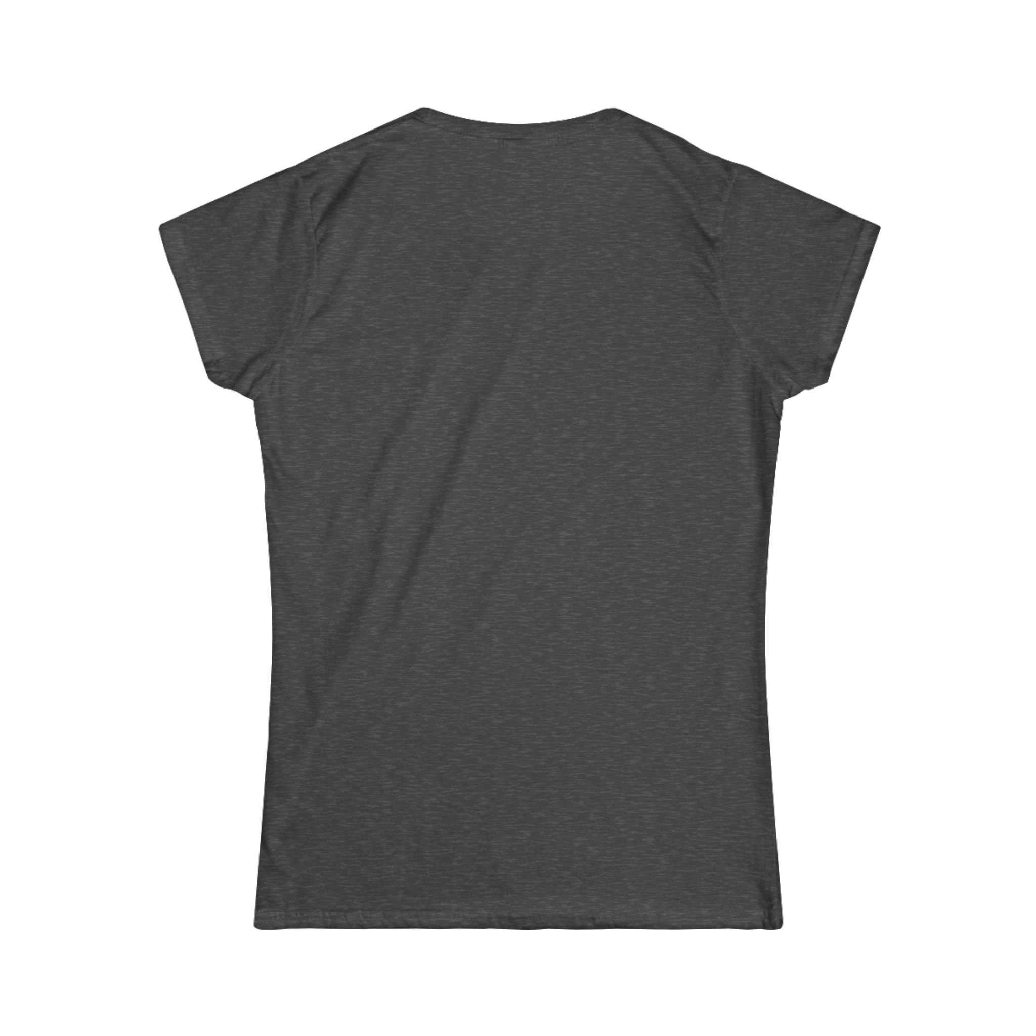 cat truth.txt women's T-shirt in Dark Heather, back view