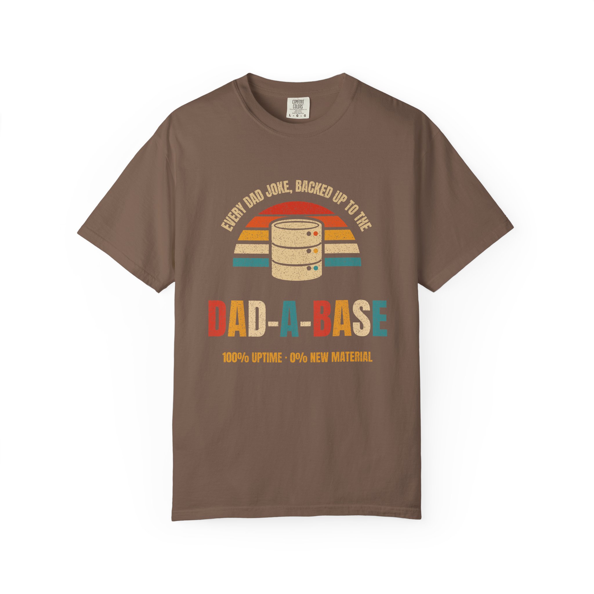 Dad-a-Base T-shirt in Espresso, front view