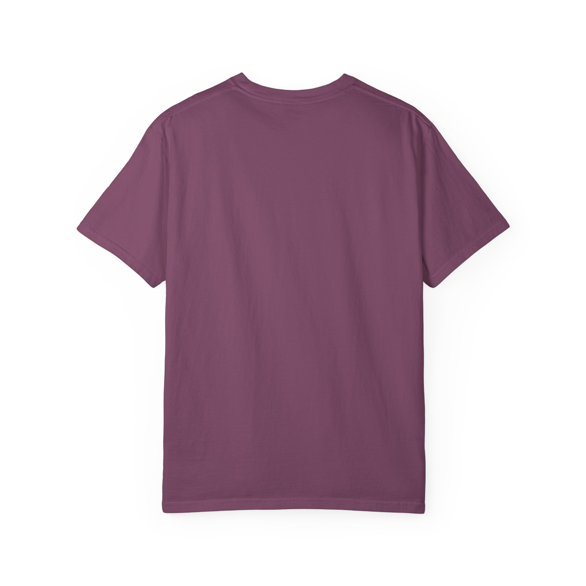 Dad-a-Base T-shirt in Berry, back view