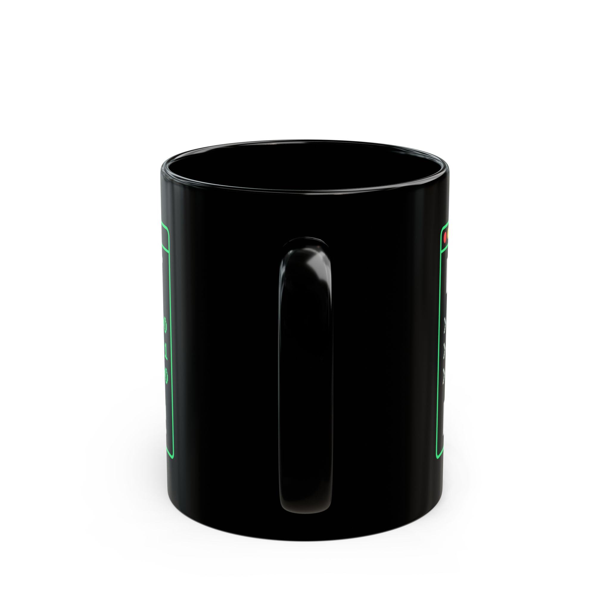 Best Dad Ever Mug — Binary "D-A-D" Funny Programmer Dad Black Coffee Mug - Image 4