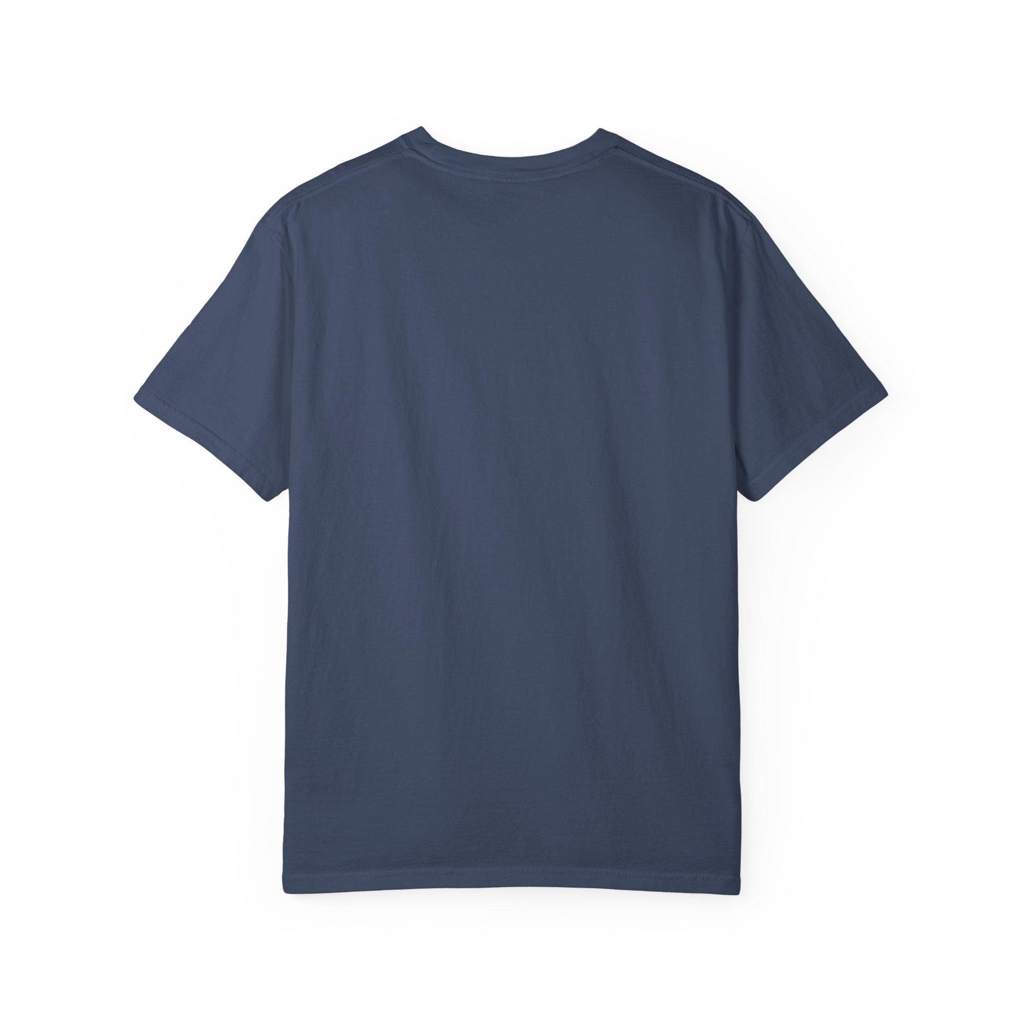 Deploying to Production T-shirt in Midnight, back view
