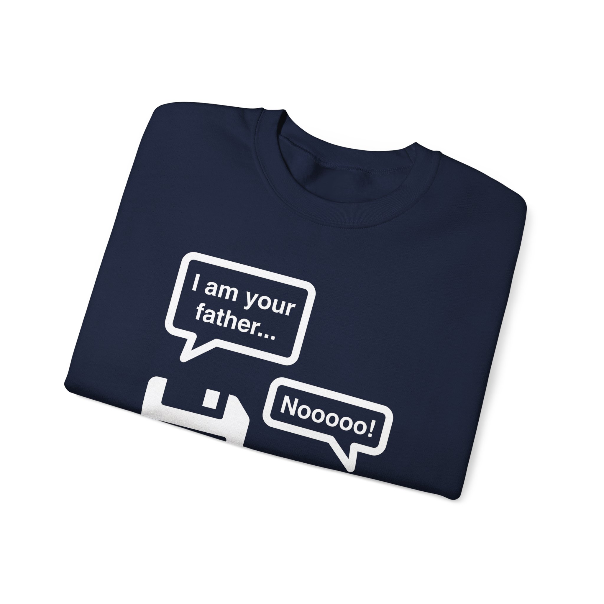 The Data Awakens crewneck sweatshirt in Navy, folded