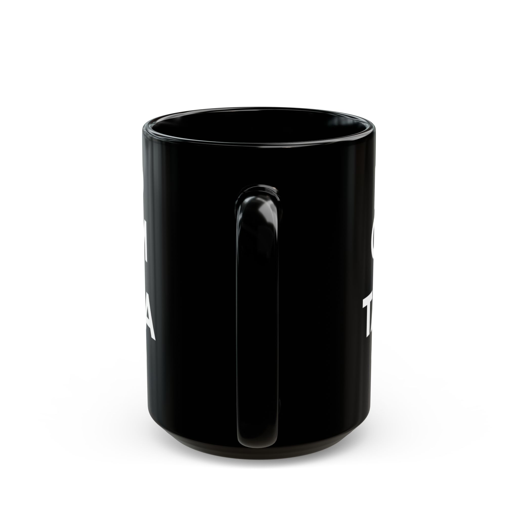Keep Calm and Take a Break black mug, 15 oz, back view