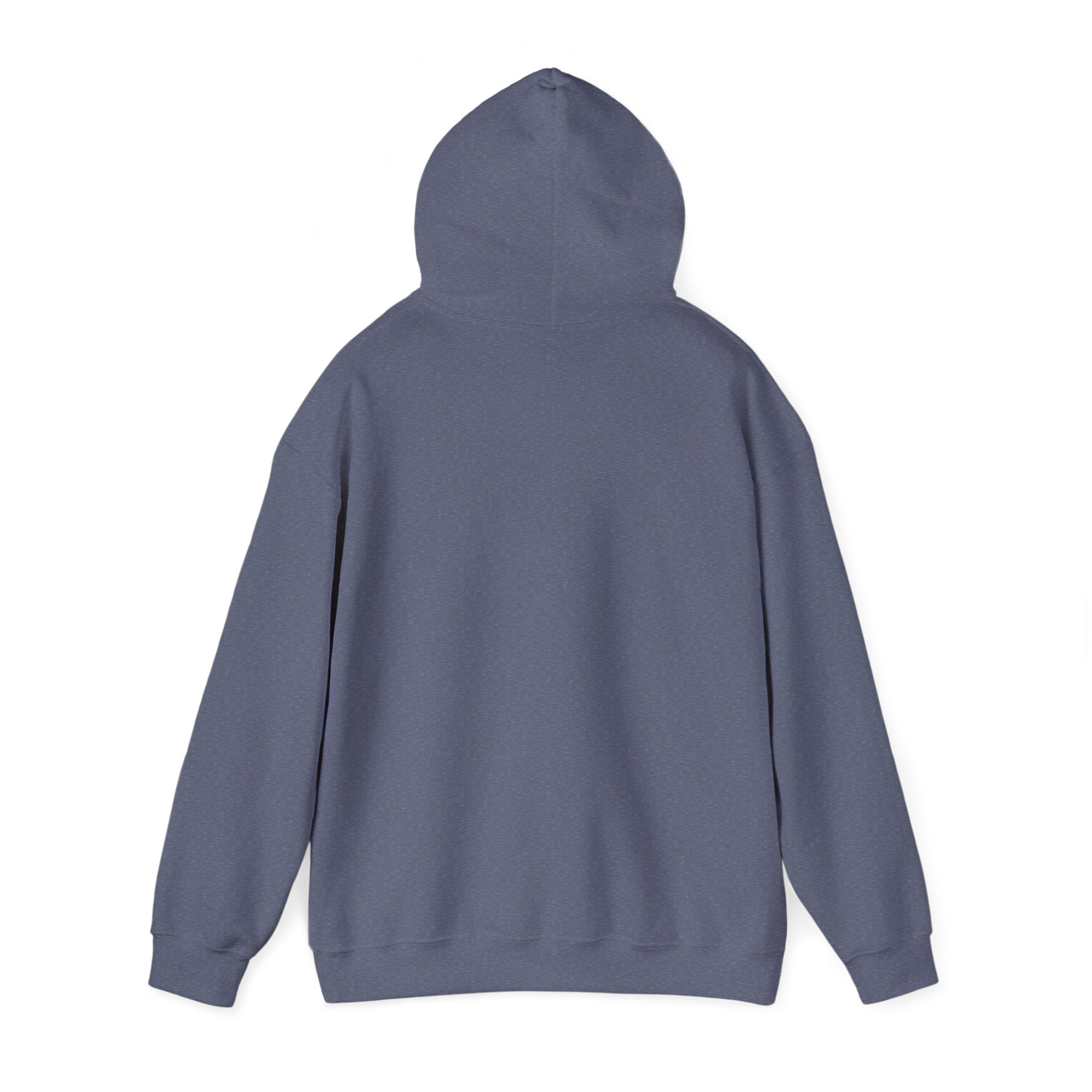 Best Dad Ever hoodie in Heather Navy, back view, second angle