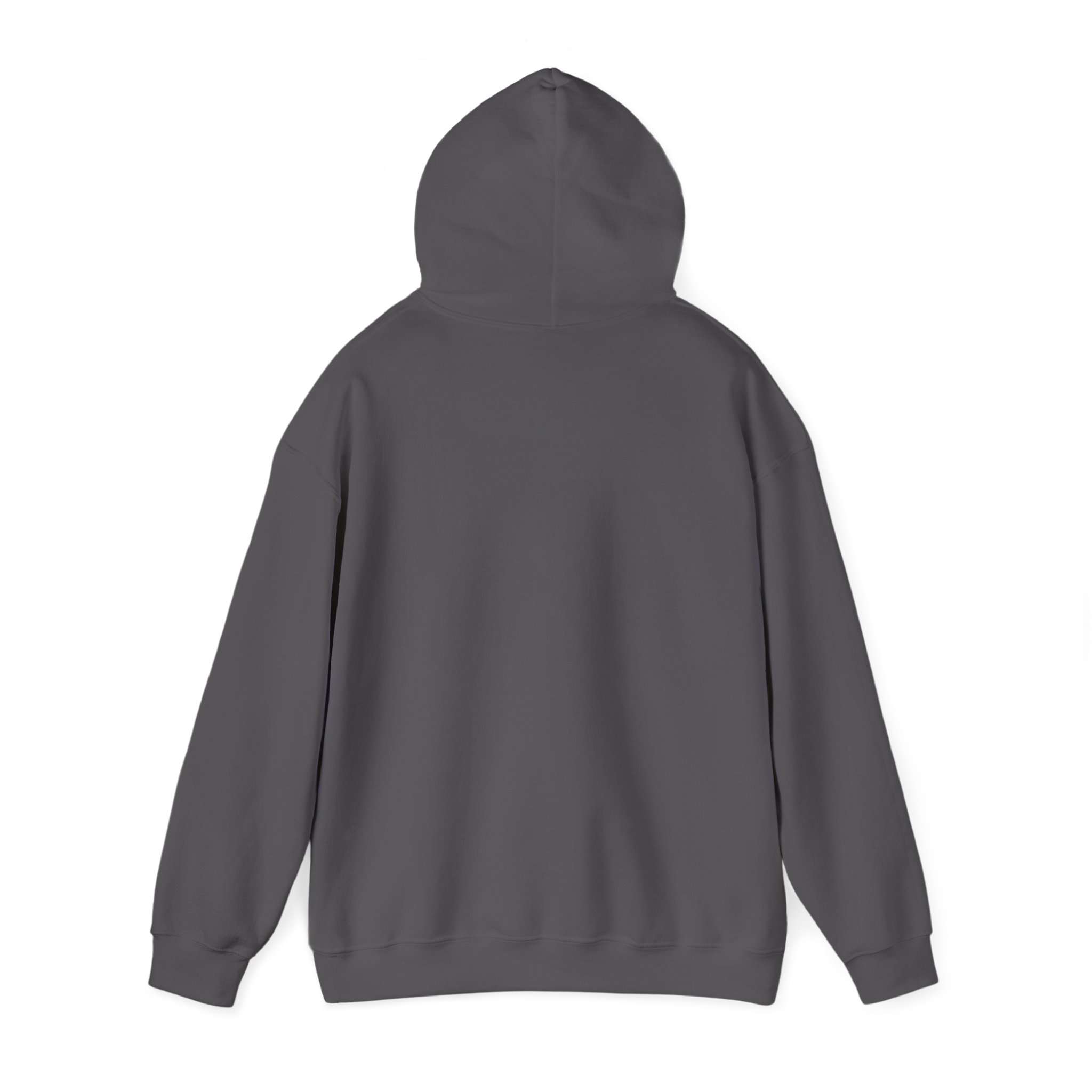 AI Magic Crystal Ball hoodie in Charcoal, back view, second angle