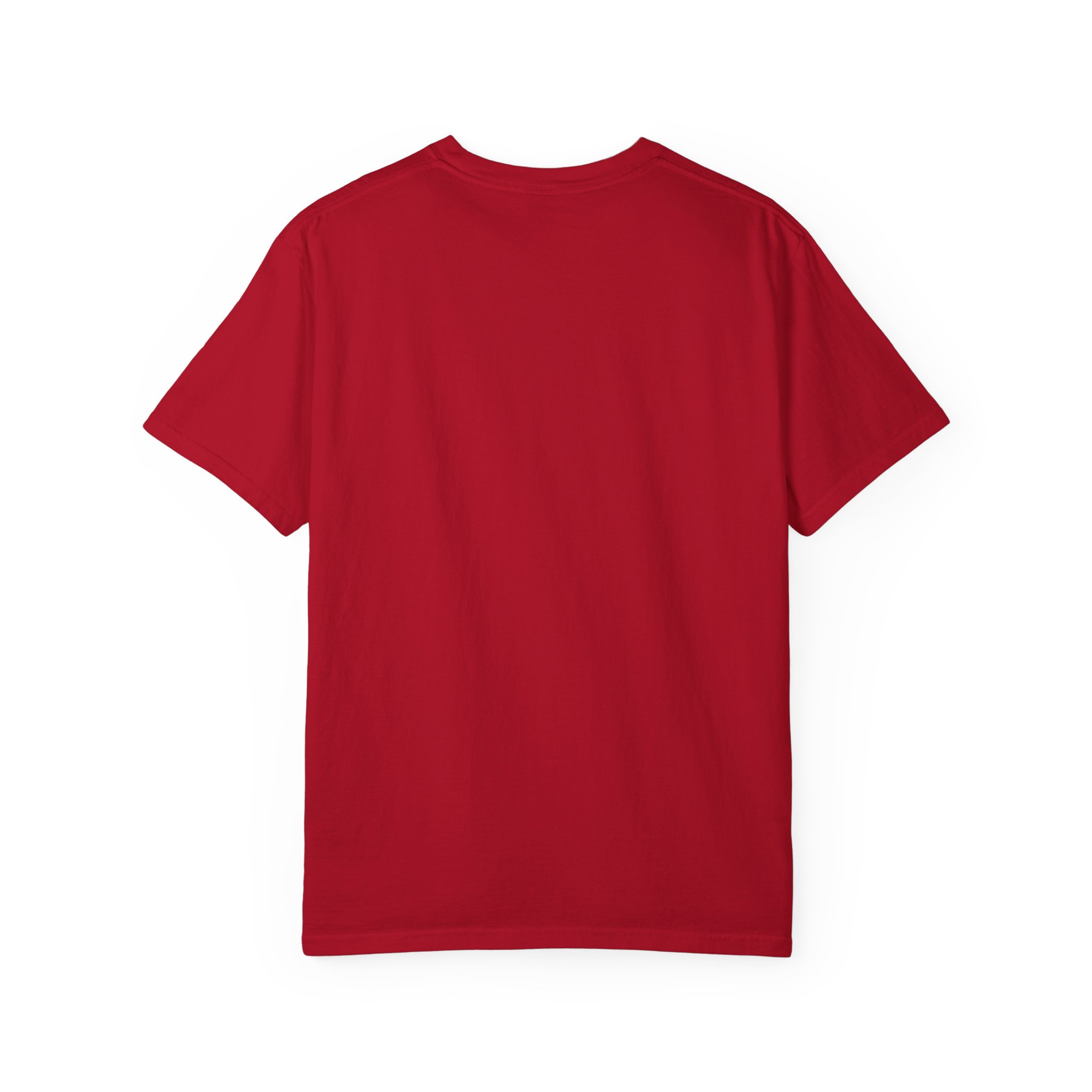 Shades of Grey Exist T-shirt in Red, back view