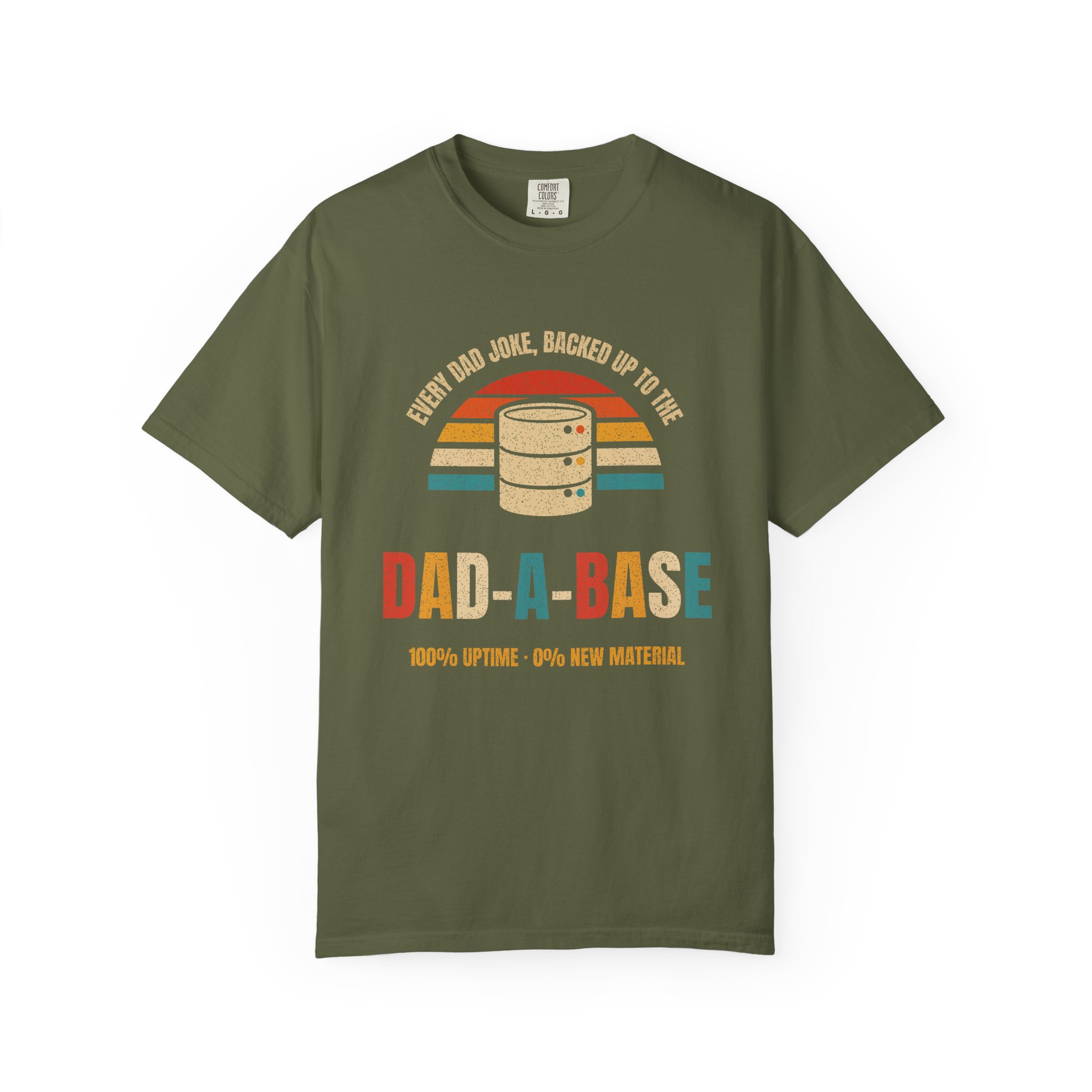 Dad-a-Base T-shirt in Hemp, front view