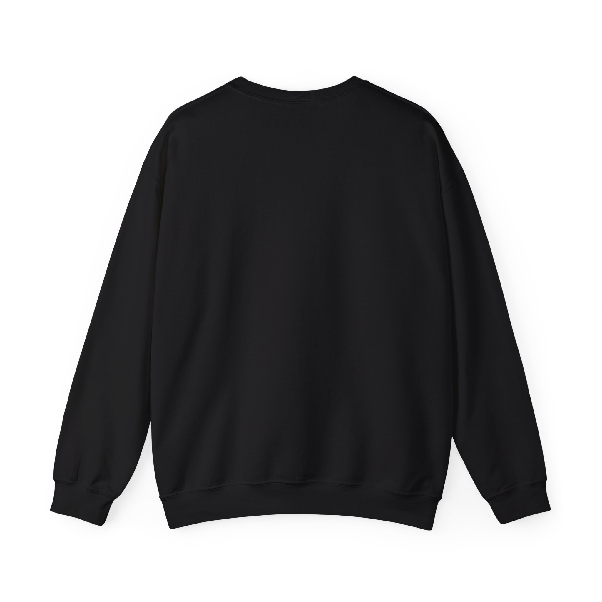 Deploying to Production crewneck sweatshirt in Black, back view