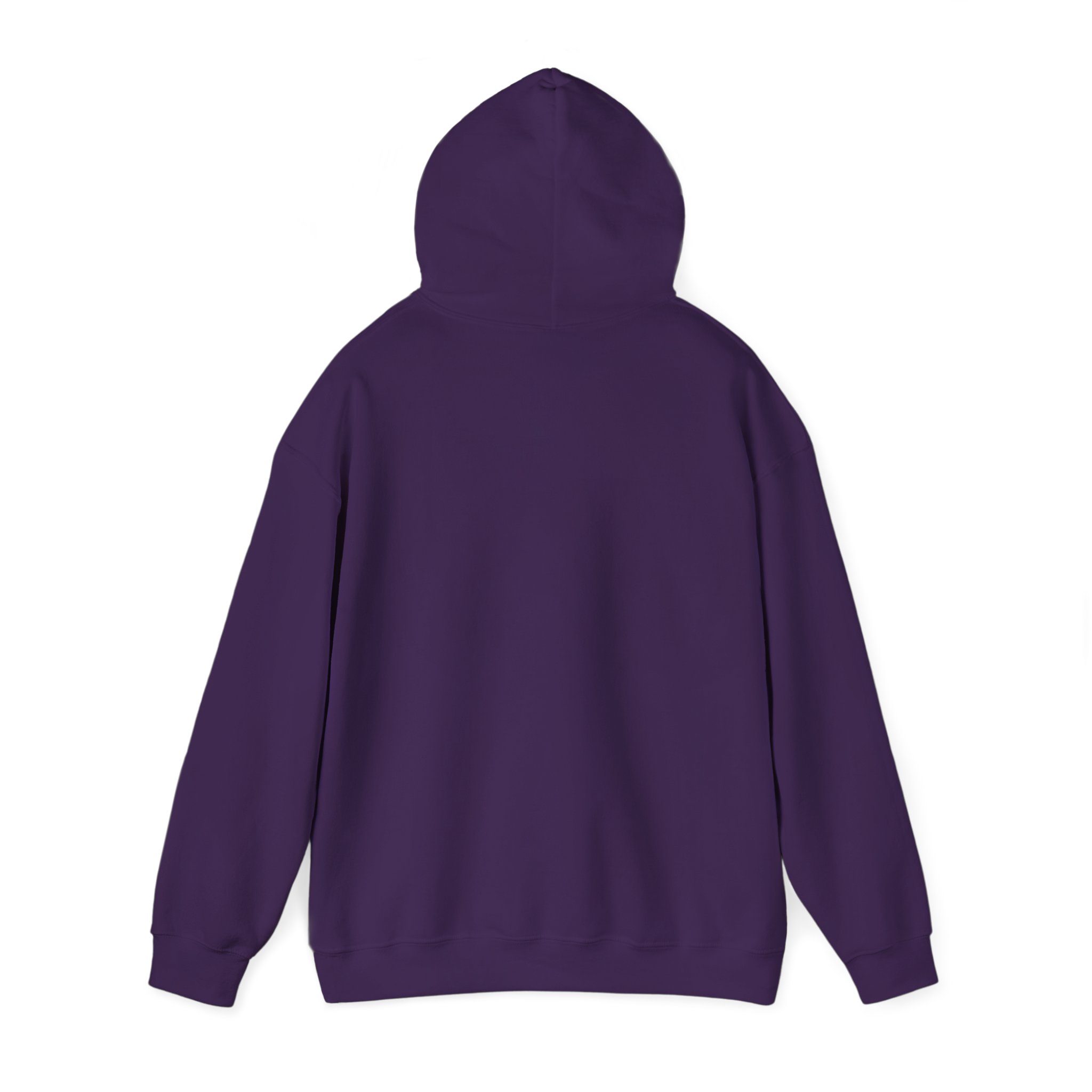 Take a Break Hammock hoodie in Purple, back view, second angle