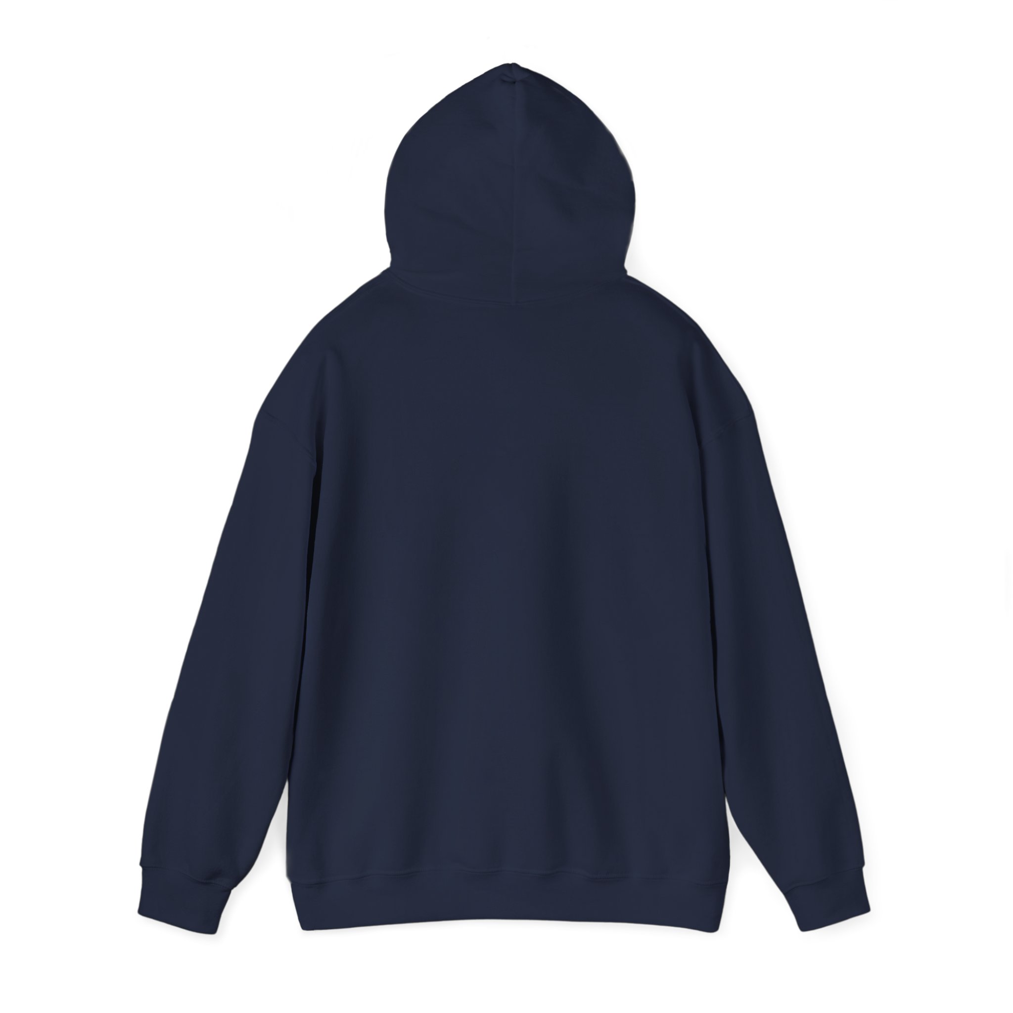 AI Magic Chip hoodie in Navy, back view, second angle