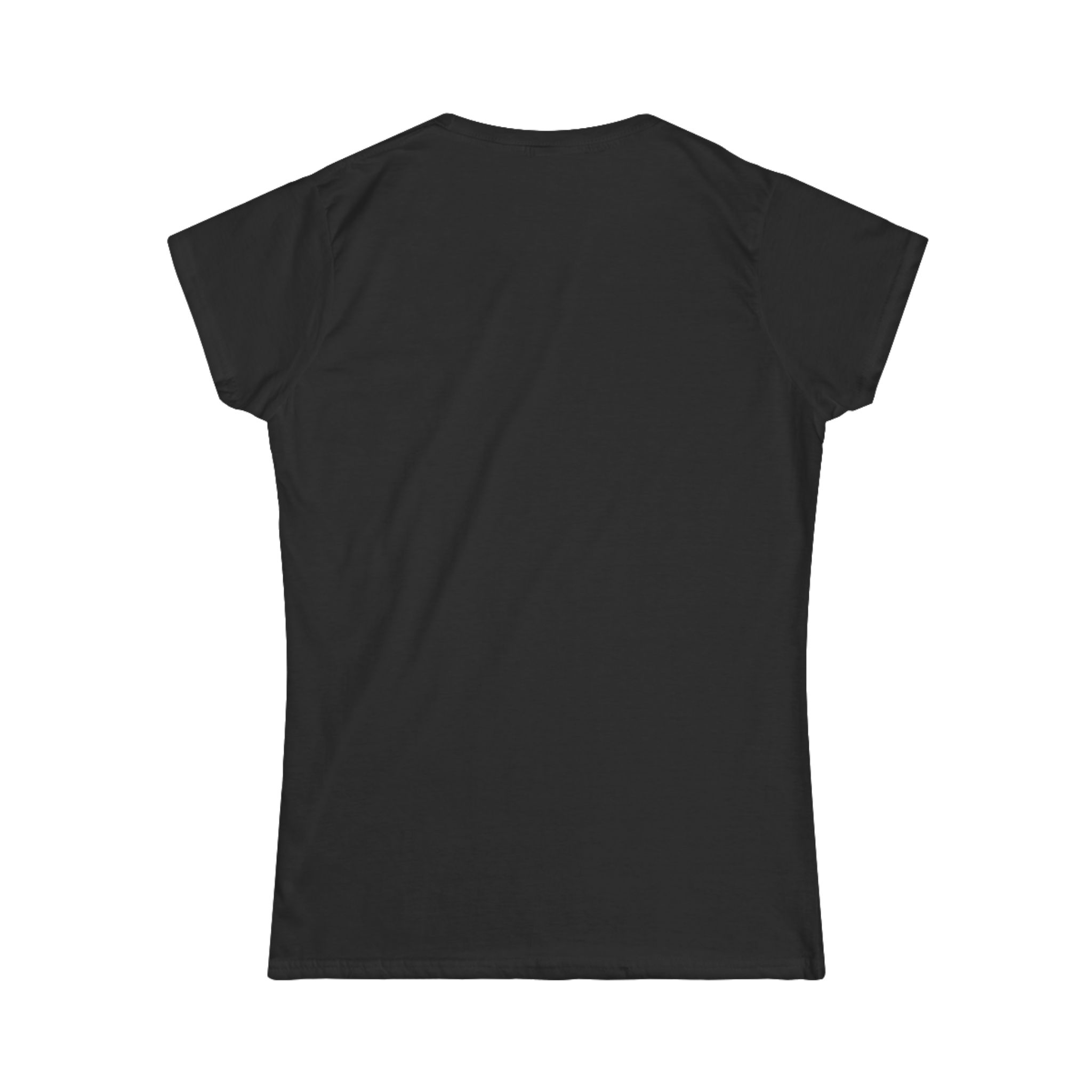 Work Work Break women's T-shirt in Black, back view