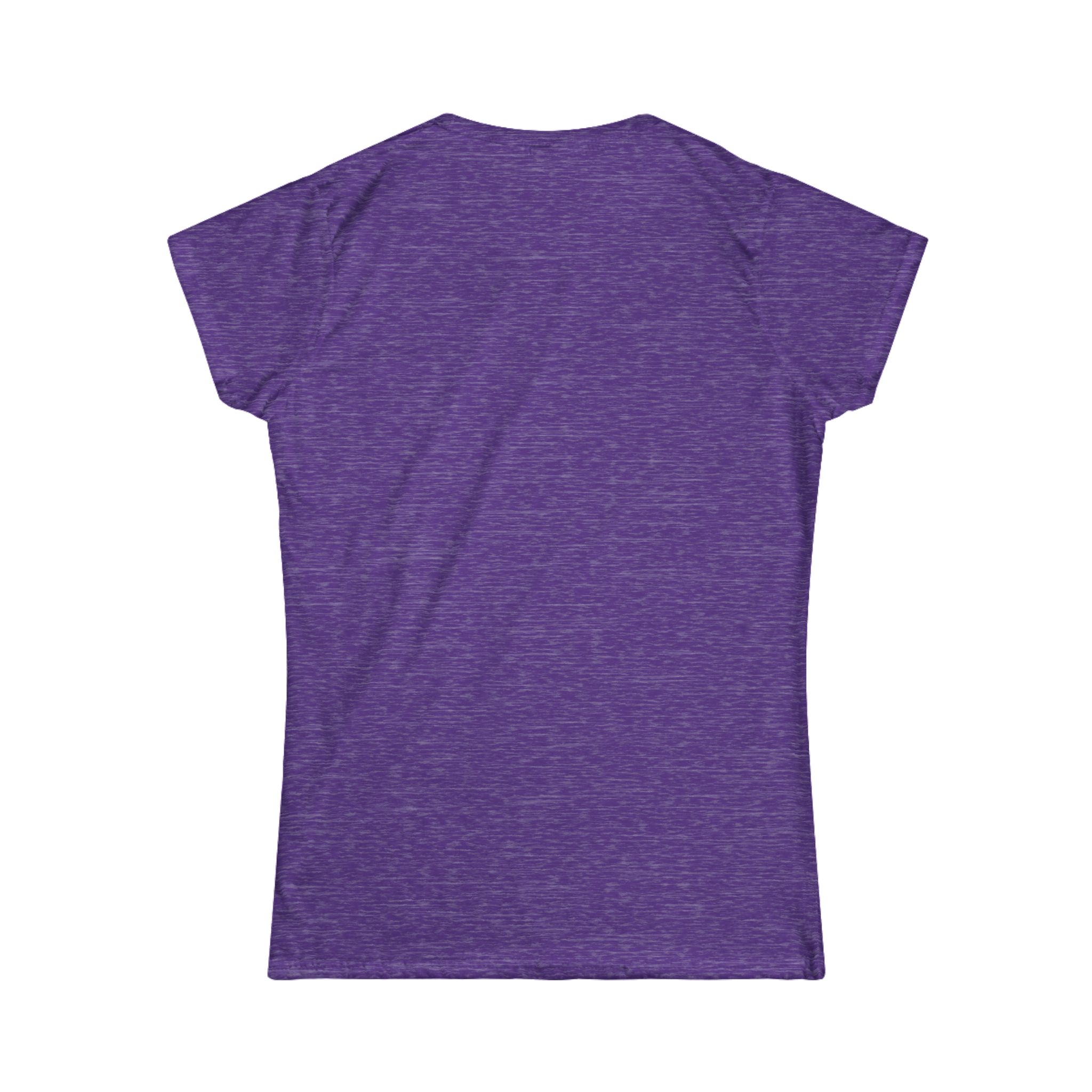 Keep Calm and Take a Break women's T-shirt in Heather Purple, back view