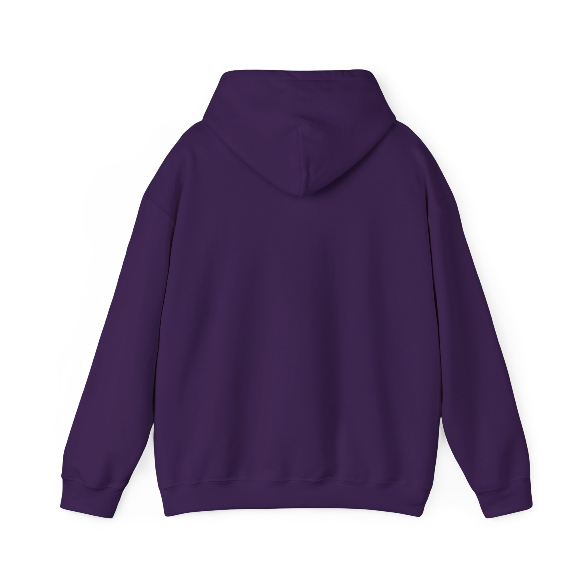 Keep Calm Coffee Break hoodie in Purple, back view
