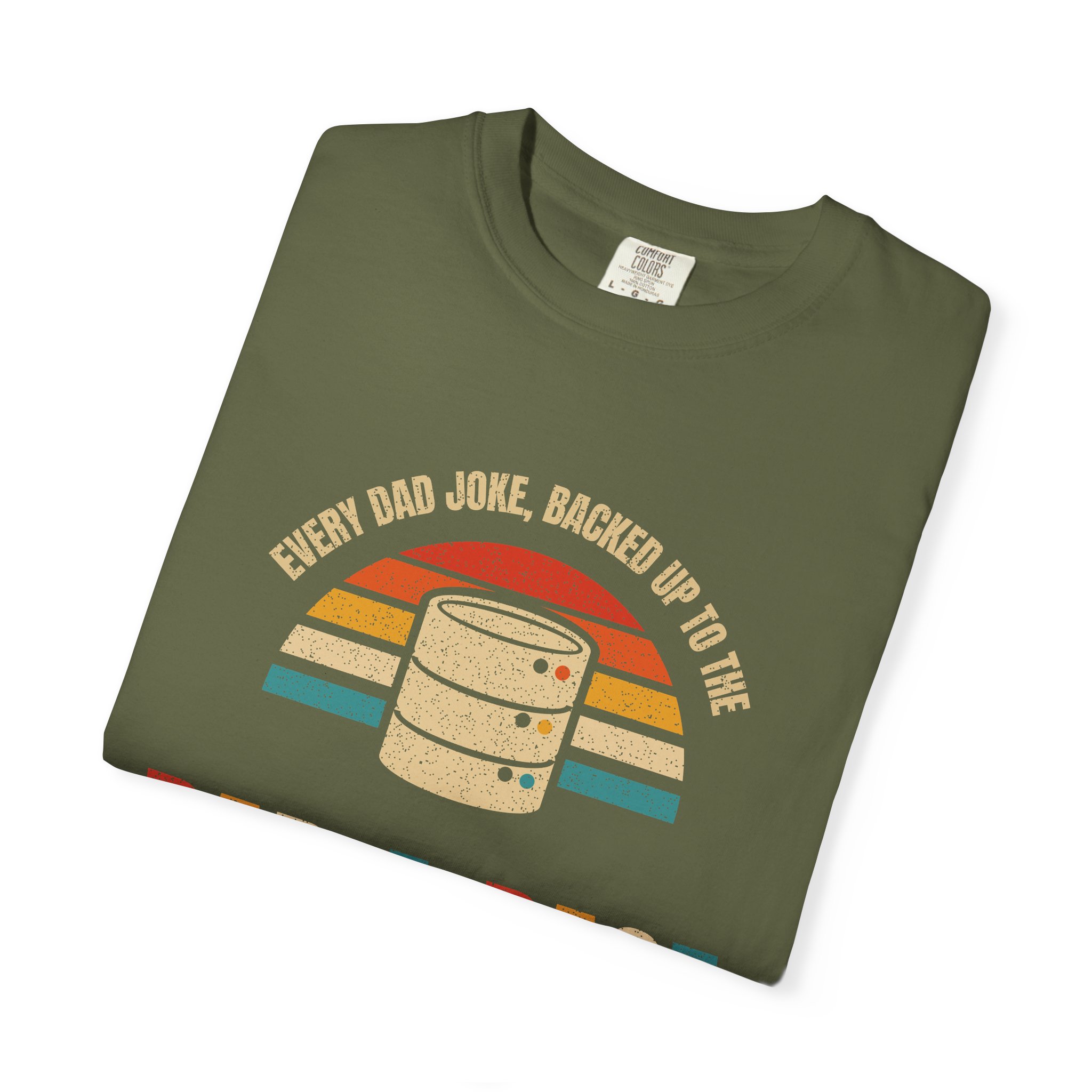 Dad-a-Base T-shirt in Hemp, folded