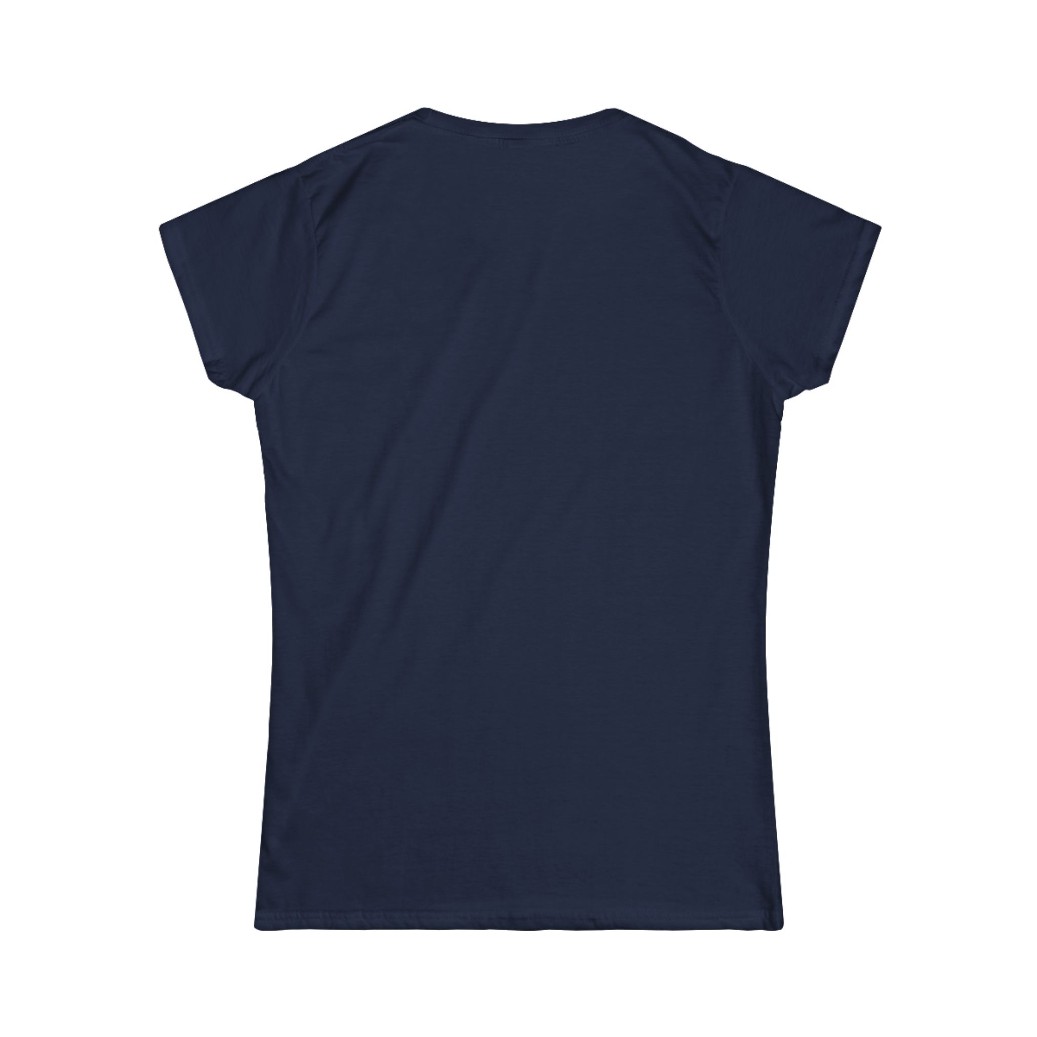 The Data Awakens women's T-shirt in Navy, back view